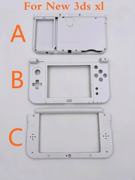 

Top middle Bottom D Plate Frame For New 3DS LL XL Replacement Part Battery Holder Shell Housing
