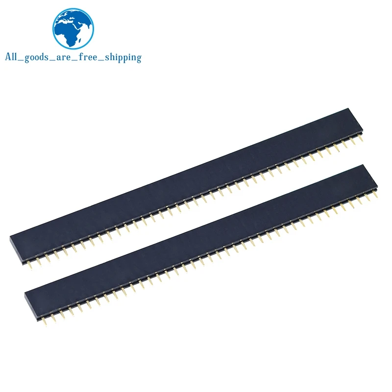 TZT 10/30 Paar 20 Stück 40 Pin 1x40 einreihige männliche und weibliche 2,54 zerbrechliche Stiftleiste – Detail 3