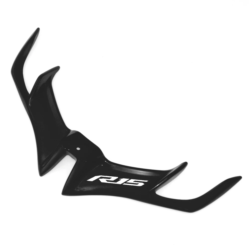 MTKRACING для YZF-R15 R15 v3 крылышками передний обтекатель пневматический с перфорированным носком; Крыло ABS Пластик Защитная крышка - Цвет: Black