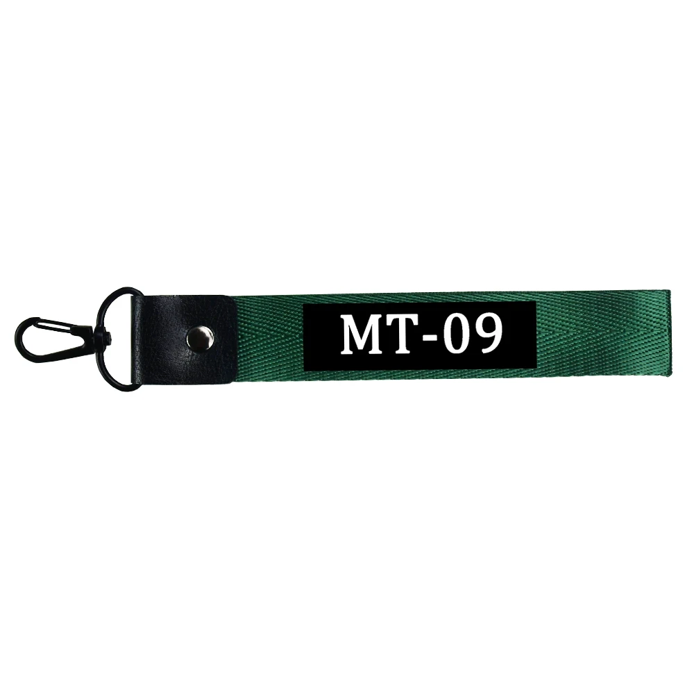 Мотоциклетный брелок для Yamaha MT-09 mt09 mt 09, с вышивкой, настоящие мужские, как кривые, автомобильные брелки, брелки для телефона, ремешок, наклейка