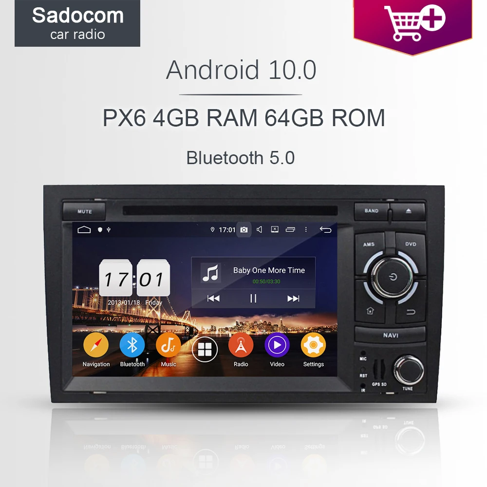 PX6 2 din Android 10 0 автомобиль радио 4G Оперативная память + 64G Встроенная Автомобильный