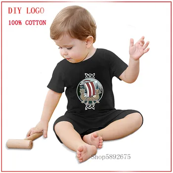 

2020 New Infant Baby Boys Clothes Scenic nordic vikings Short Sleeves Rompers Newborn Baby Cotton Clothing Toddler Boys girls