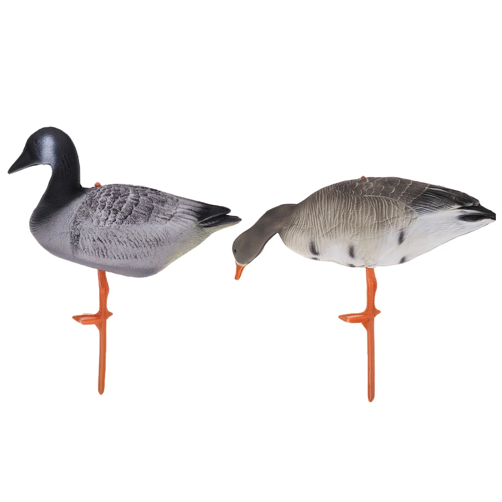 2 X Goose Decoy Decoying Hunting Shooting Bait Garden Decors Ornaments