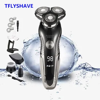 

TFLYSHAVE 6 In 1 Men Electric Shaver Nose Trimmer Rechargeable Electric Razor Shaving Machine Beard Trimmer Face Cleaning Brush