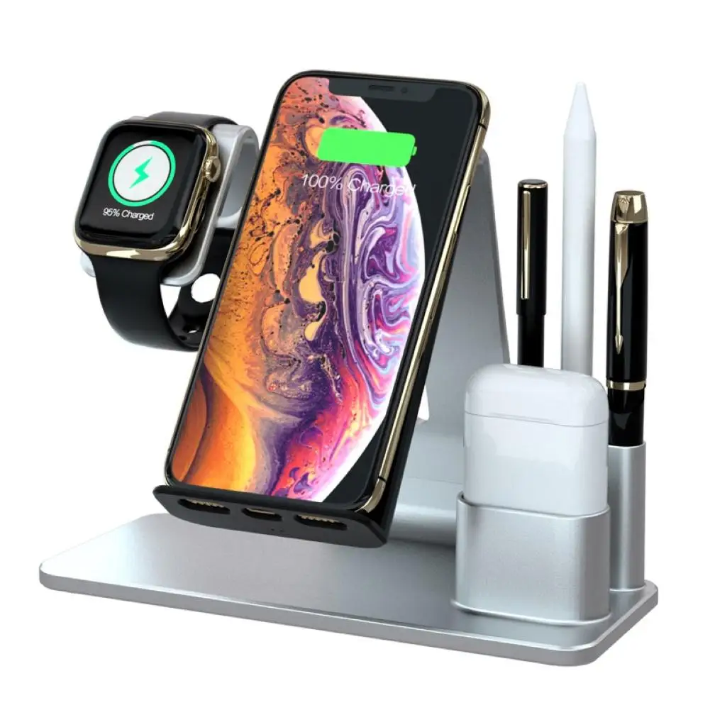 

Wireless Charger 3 in1 Wireless Charging Stand for A pple Watch Series Charging Station for Air pods Fast Wireless Charger Dock