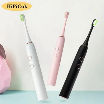 

HiPiCok Sonic Toothbrush Electric Tooth Brush Adult Timer Brush 12 Mode USB Rechargeable Waterproof Ultrasonic Dental TeethBrush
