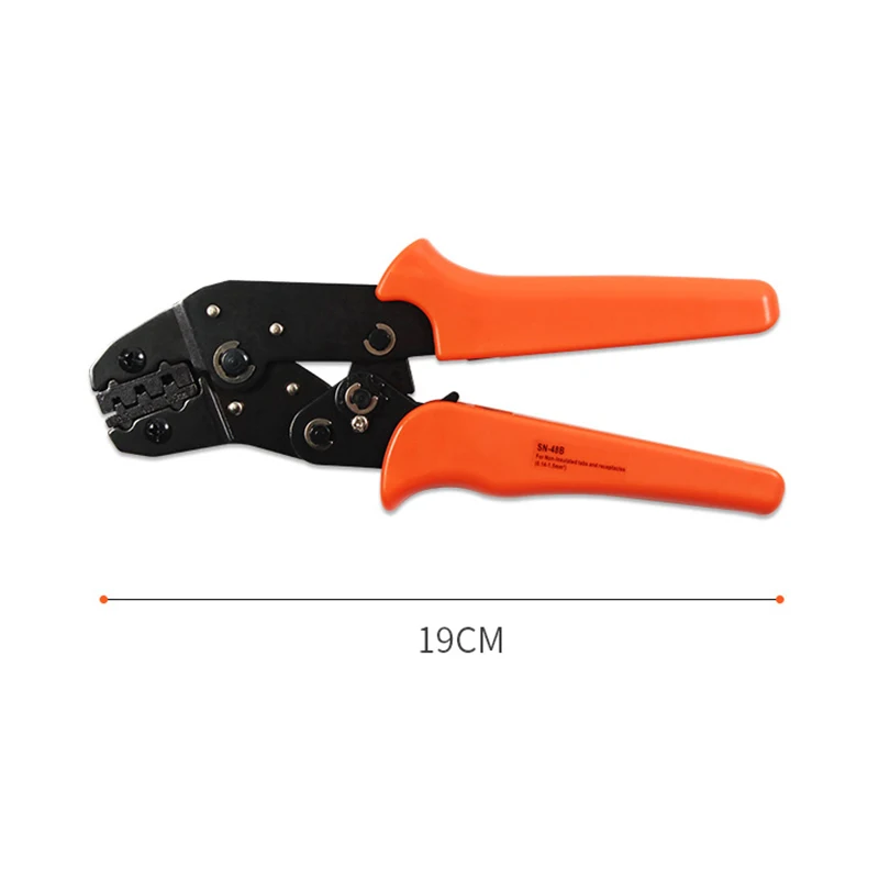 HLZS-Sn-48B Mini Europ Style Crimping Tool Crimping Plier 0.5-1.5Mm Multi Tool 6.3/4.8/2.8 Plug Spring Insert Terminal