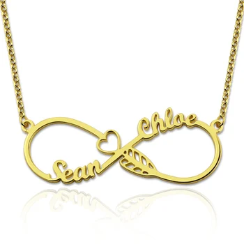 

AILIN Custom Name Necklace Personalized Infinity Necklace with Arrow Design