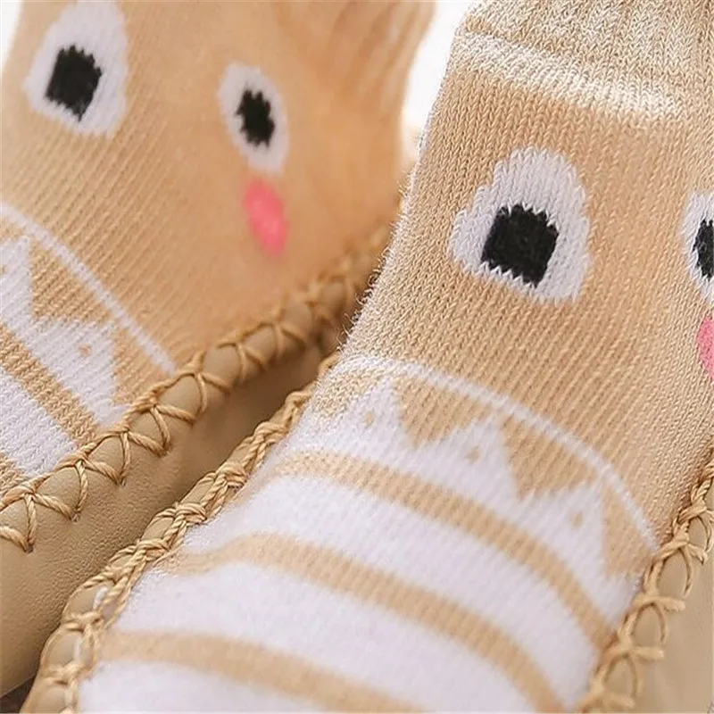 2022 New born Baby Socks With Rubber Soles Infant Baby Girls Boys Shoes Spring Autumn Baby Floor Socks Anti Slip Soft Sole Sock