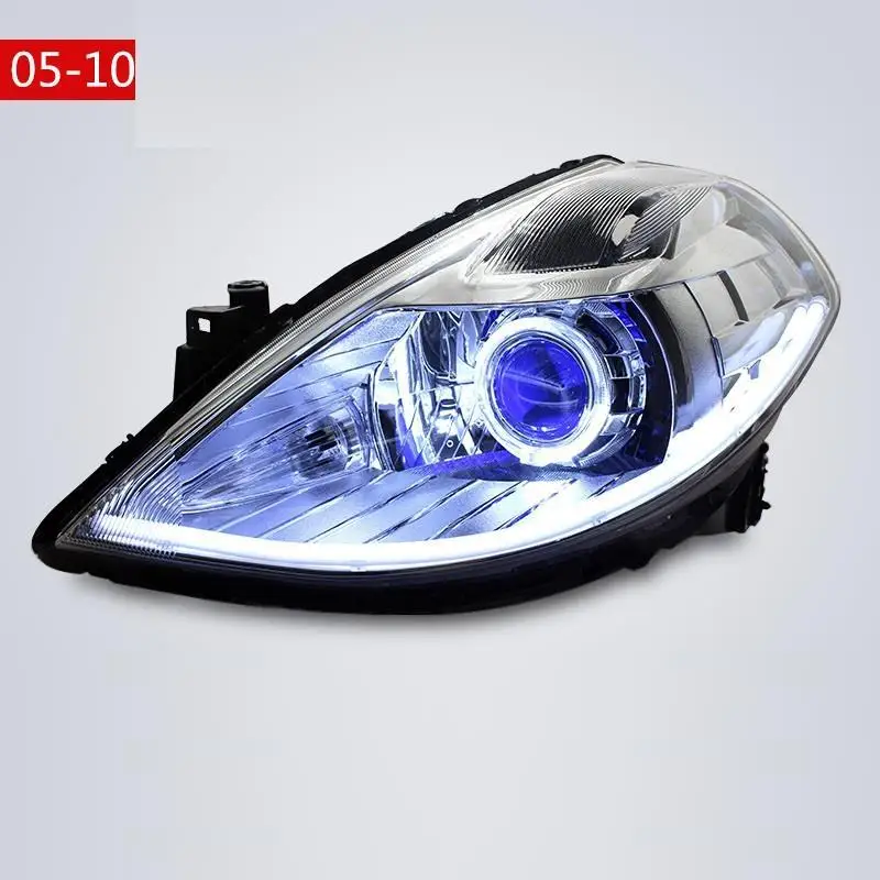 Automovil Neblineros Para Авто Cob Drl светодиодные дневные ходовые фары автомобильные фары в сборе 05 06 07 08 09 10 для Nissan Tiida