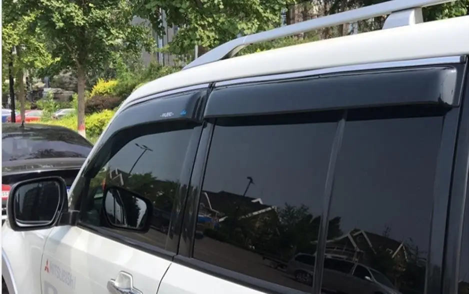Высококачественное Автомобильное ABS окно для дождя и дождя для 2006- Mitsubishi Pajero V93 V97 V73 V75 V77 автостайлинг