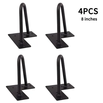 

4Pcs Iron Metal Table Desk Leg Pads Floor Protectors Table And Sofa Furniture Table Leg Anti Slip Floor Pads
