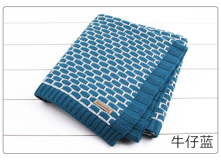Детское одеяло вязаные пеленки для новорожденного супер мягкое одеяло для малышей детские постельные принадлежности одеяло для кровати