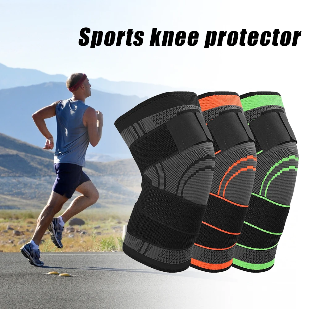 

1PCS Fitness Running Cycling Knee Support Braces Elastic Nylon Sport Compression Knee Pad Sleeve for Basketball Volleyball