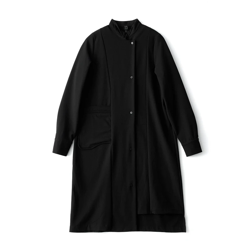 S-6XL! Мужская одежда новая мода шлифование средней длины рубашка размера плюс сценическая певица костюмы