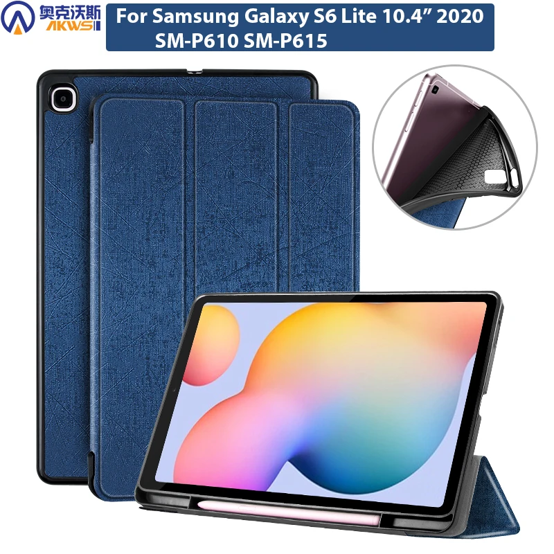 Estuche de lápices para Samsung Galaxy Tab Lite 10,4 SM P610 P615, Funda protectora de TPU - AliExpress y oficina