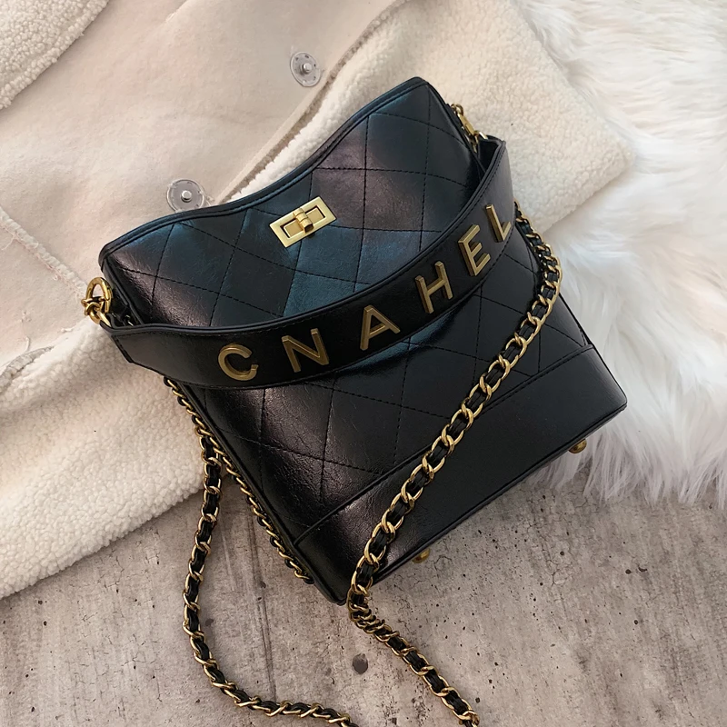 Textured HandBag Female New Wave Korean Messenger Bag Fashion Bucket Bag Ocean Bag