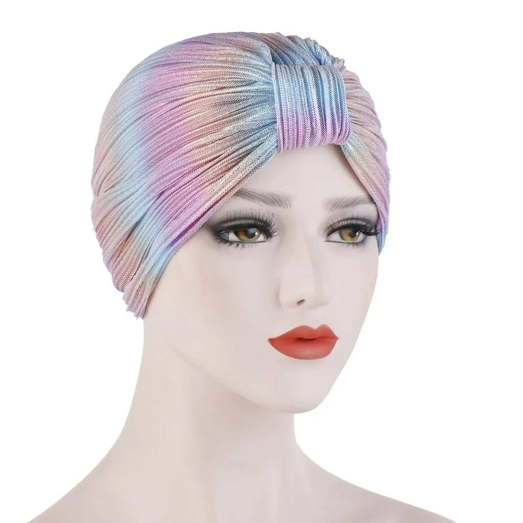 

Muslim Women Ruched India Turban Hat Ruffles Chemo Cancer Cap Beanie Hijab Caps Headwear Head Wrap Women Muslim Hijib Scarf