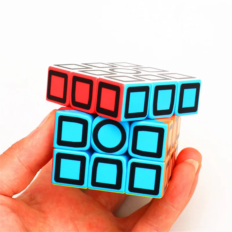 Zcube углеродное волокно 3x3x3 профессиональный конкурс безопасный ABS волшебный куб Твист Головоломка образовательный интеллект 3x3 детские игрушки подарок