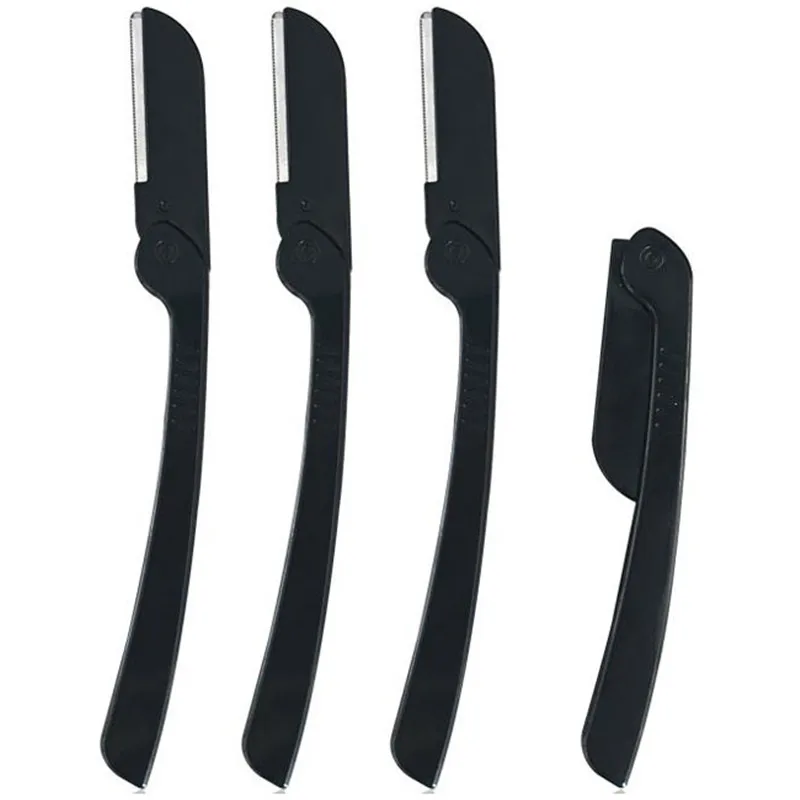 Portable 3 Piece / Set Eyebrow Trimmer Makeup Sharp Stainless Steel Eyebrow Knife Hair Shaping Razor Beauty Tools