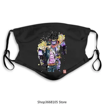 

JOJJO Herrenmaske Jojos bizarres Abenteuer JOJJO Manga Anime Awesome Artwork Gedruckte Masken-in-Masken aus Herrenbekleidung war