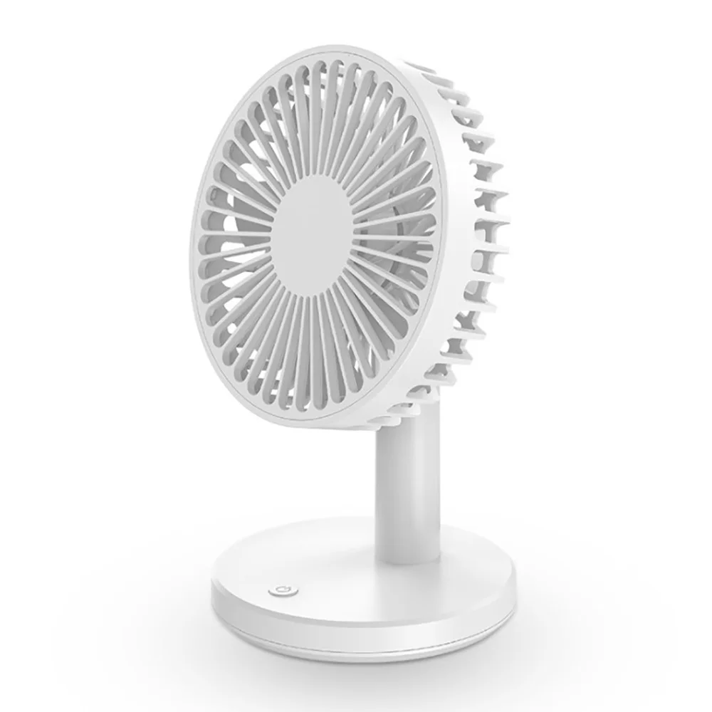 Small Personal Desktop Fan USB Charging Low Noise Rechargeable 3Mode Wind Speed Fan Mini for Office Bedroom