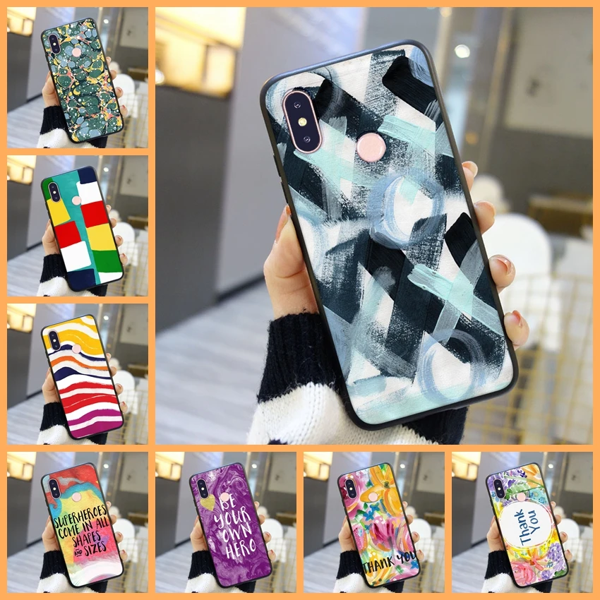 Чехол для Xiaomi Mi 5 5C 5S 5X 6 6X Plus силиконовый чехол задней панели A1 A2 Lite 8 SE Mi5 Mi6 Mi8