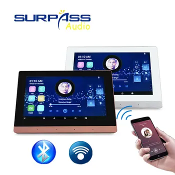 

Home Cinema Theater Smart Android Wall Amplifier 7inch Screen Keypad Music Panel Mount In Wall Mini Amplifier,Bluetooth WIFI Amp