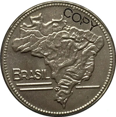 1941 Бразилия 2 BRZ копии монет 25,2 мм