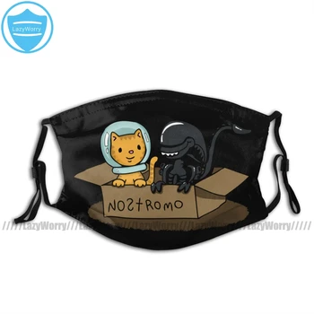 

Alien Mouth Face Mask Jonesy And Alien In A Box Facial Mask Funny Fashion with 2 Filters for Adult