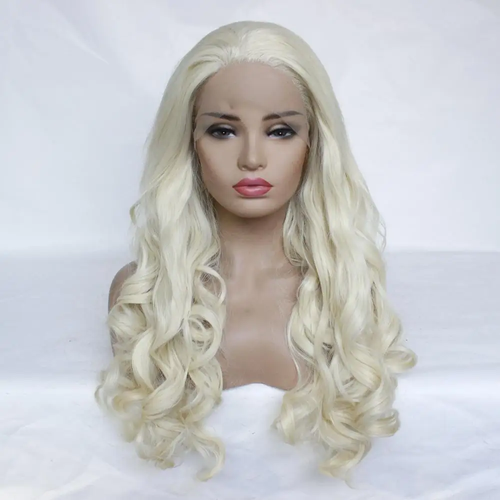 MRWIG длинные волнистые свободные части светлые волосы цвета 26 дюймов 150% #613