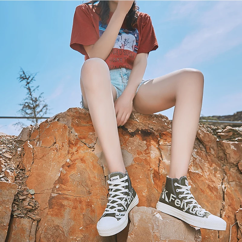 Feiyue высокие классические парусиновые модные туфли для мужчин и женщин унисекс спортивные кроссовки Вулканизированная Скейтбординг Повседневная спортивная обувь