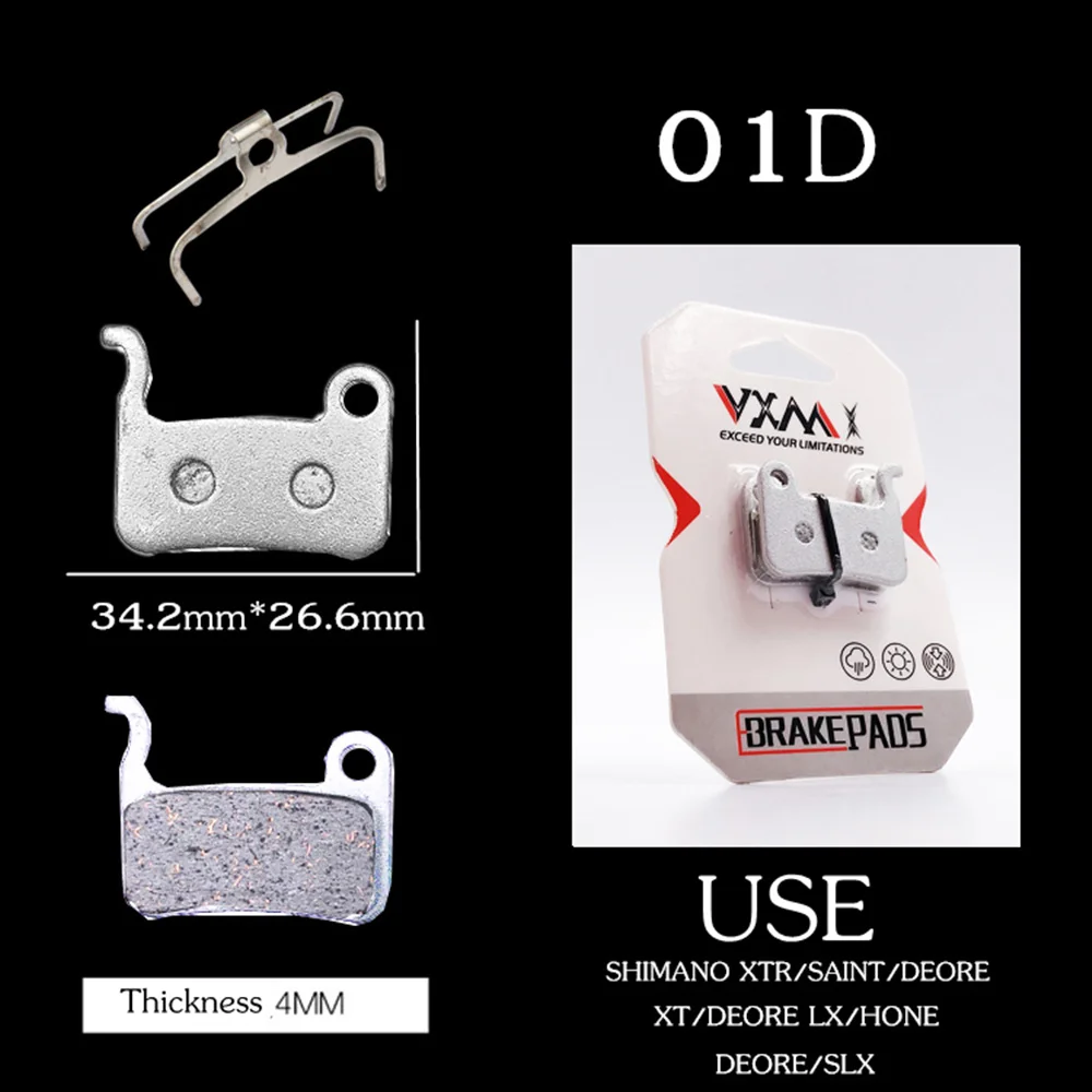 1 Pairs 01D VXM алюминиевая пластина дисковый тормозной суппорт колодки общего стиля для SHIMANO ZOOM формула тормозные части для велосипеда поддержка - Цвет: 1 Pairs 01D