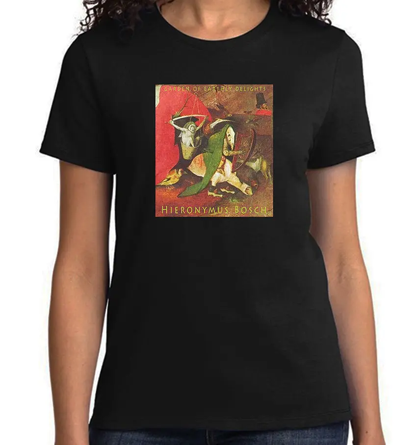 Сад земных прелестей, тварь играющая арфа, Hieronymus Bosch футболка, NWT мультфильм футболка Мужская Унисекс Новая мода футболка