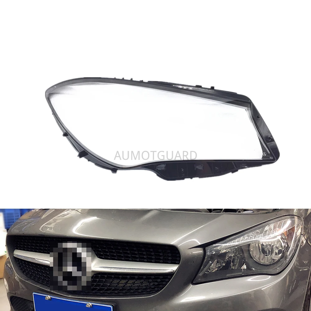

Car Headlight Lens For Mercedes-Benz W117 CLA 2016 2017 2018 Headlamp Cover Replacement Auto Shell