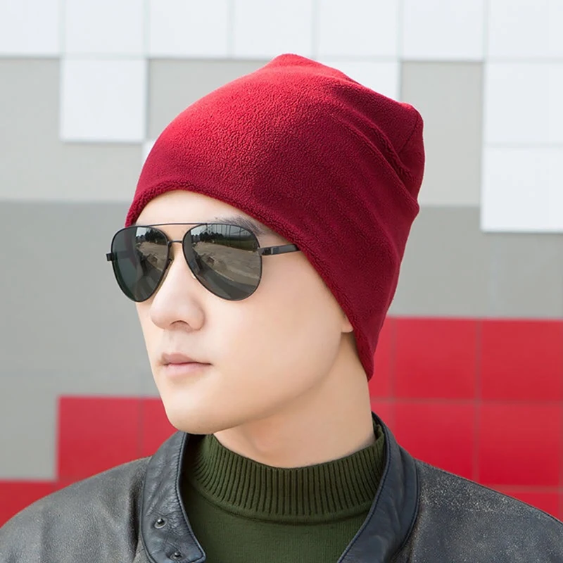 Outdoor Autumn Winter Beanie Hat Scarf(Set) Lightweight Folding Windproof Elastic Warm Cap Neck Warmer Headwear