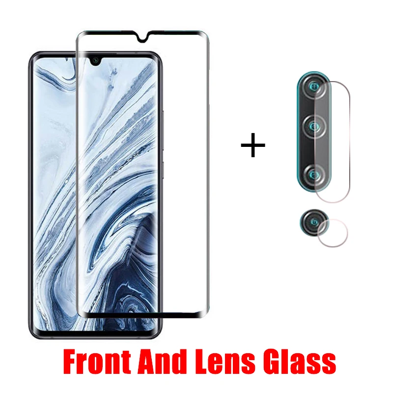 2 in 1 Black 2 в 1 камера закаленное стекло для Xiaomi Mi Note 10 Pro Защита экрана для Xiaomi Mi CC9 Pro Note10Pro Защитное стекло для объектива - Цвет: 2 in 1 Black