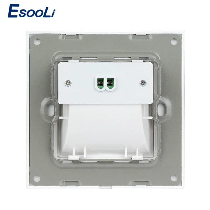 Esooli Новое прибытие крыльцо/коридор/угол/лестничная лампа Настенный подножки переключатель человеческого тела датчик лампы кристалл стеклянная панель