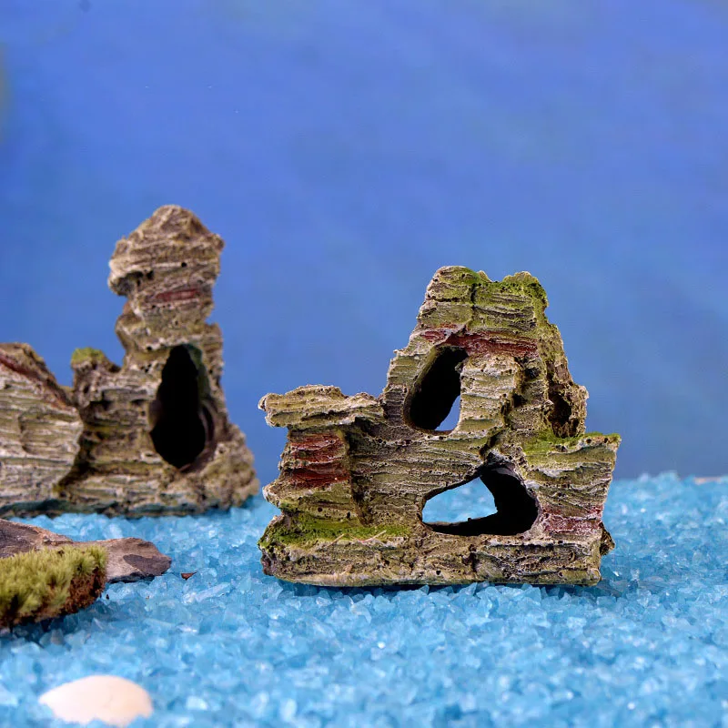 1 шт. мох микро пейзаж моделирование смолы Rockery украшения Аквариум Украшение Аксессуары