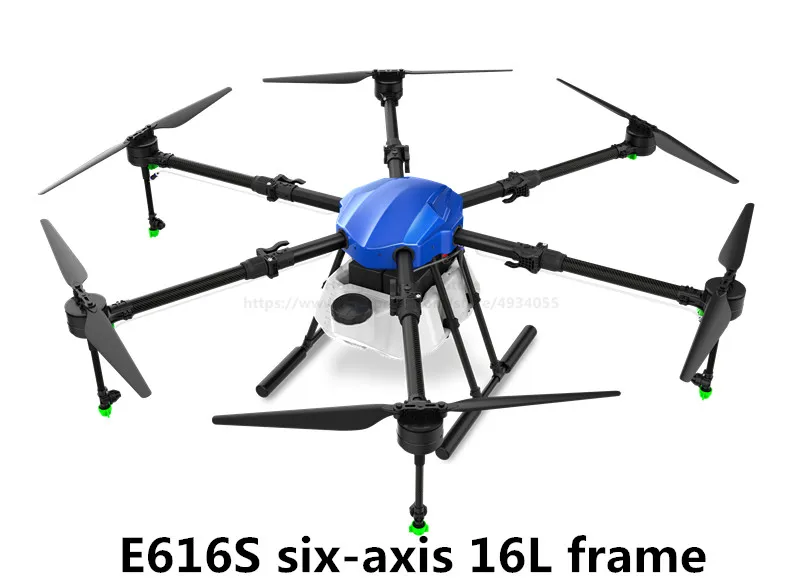 

E616S six-axis 16L agricultural spray drone frame upgrade long rod spray system with X8 power system UAV flight platform