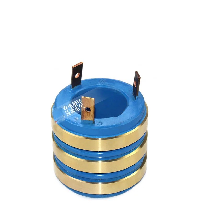 US $46.00 Generator Collector Ring Wear Resistant 3 Way Rotating Conductive Copper Ring
