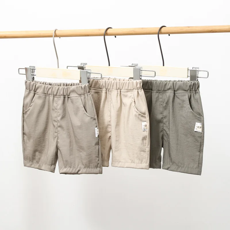 Summer Children Shorts Solid Color Sports Shorts BOY'S Quick-Dry Shorts Male Baby Pants