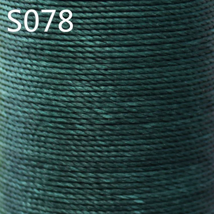 S078 YL055 0,55 мм 110 м длинные Круглый витой вощеная нить для кожи ремесла - Цвет: S078