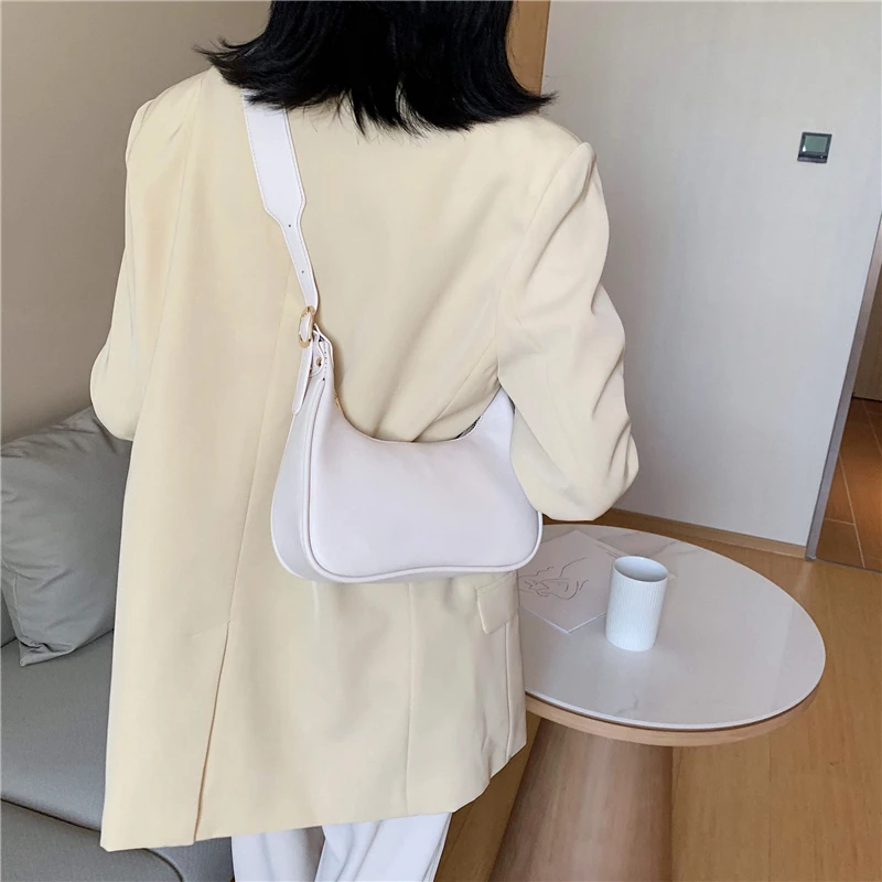 Luxury Solid Color Shoulder Handbags Lady Simple Travel Bag | Muduh ...