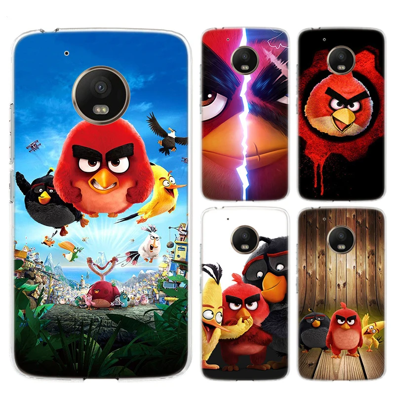 Модный мягкий модный чехол для телефона с изображением животных Angry Bird Motorola MOTO G7 G6