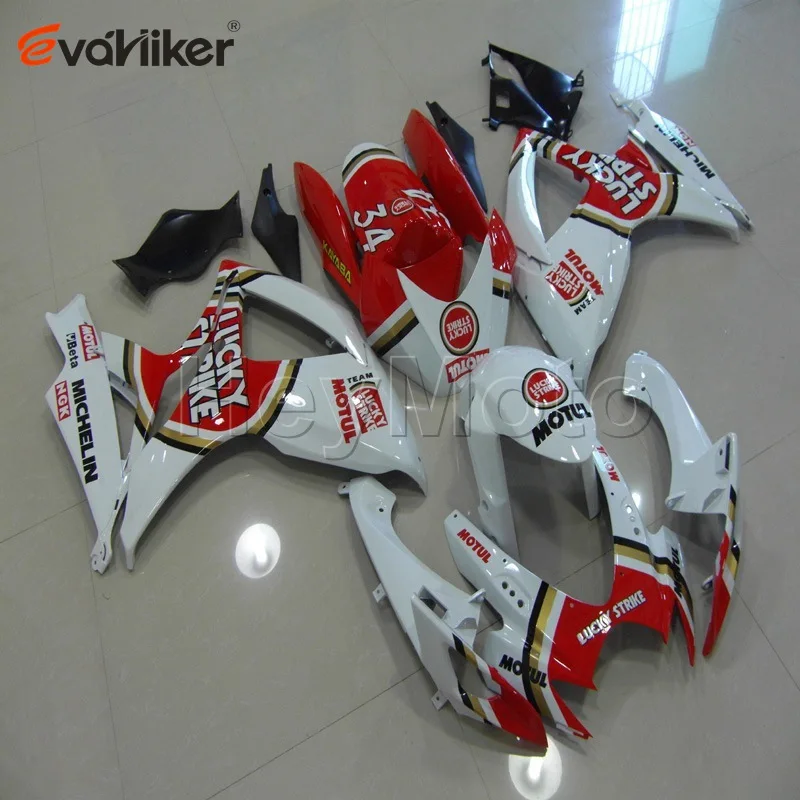 Пользовательские мотоциклетные панели для K6 GSX-R600750 2006-2007 GSXR600 06 07 обтекатель двигателя заказ+ подарки ABS Красный Черный H2 - Цвет: I
