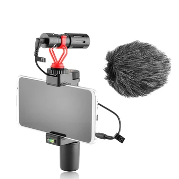 

Smartphone Vlog Video Rig with Shotgun Microphone, Grip Handle, Wrist Strap for iPhone Mobile Phone for TIK Tok Vlogging Filmmak