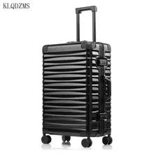 KLQDZMS 2" 24" 2" 28 дюймов глинозема рама прокатки багажные тележки чемодан с самолетами Спиннер колеса
