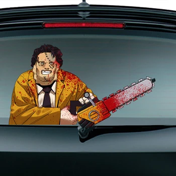 

Halloween Wiper Sticker PVC Horror Rear Windshield Printed Car Styling Decal Cartoon Reusable Auto Vehicle DIY Removable
