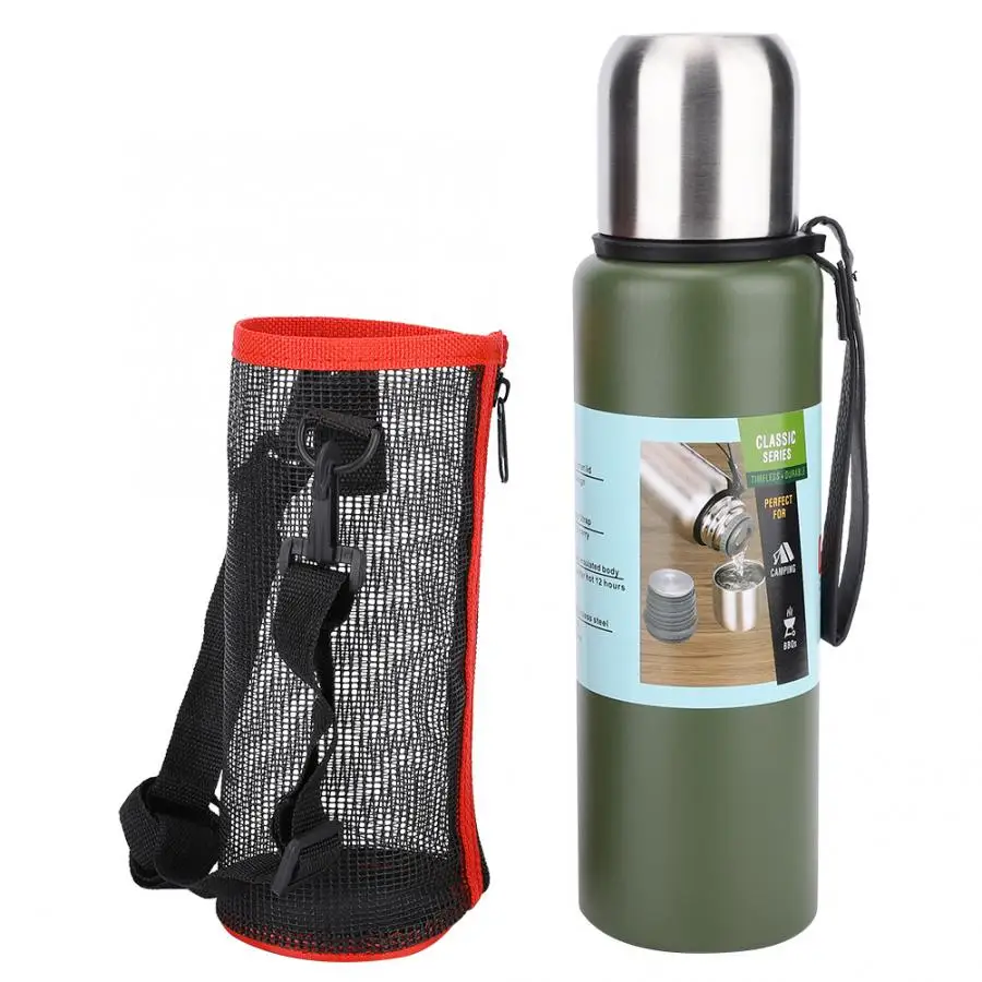Large Capacity Vacuum Bottle Portable Vacuum Cup Stainless Steel Thermal Bottle Vacuum Flask 500/750/1000ml